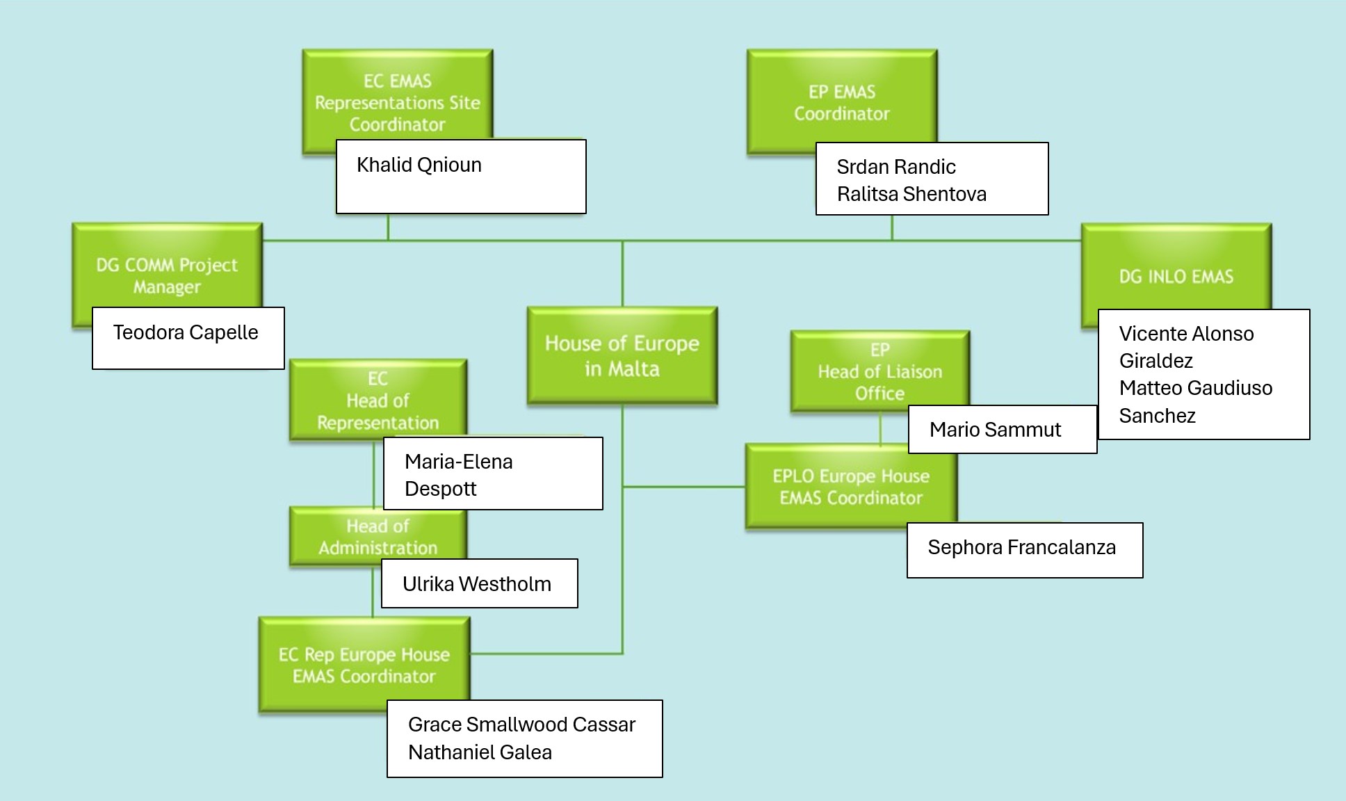 EMAS organigram 2025