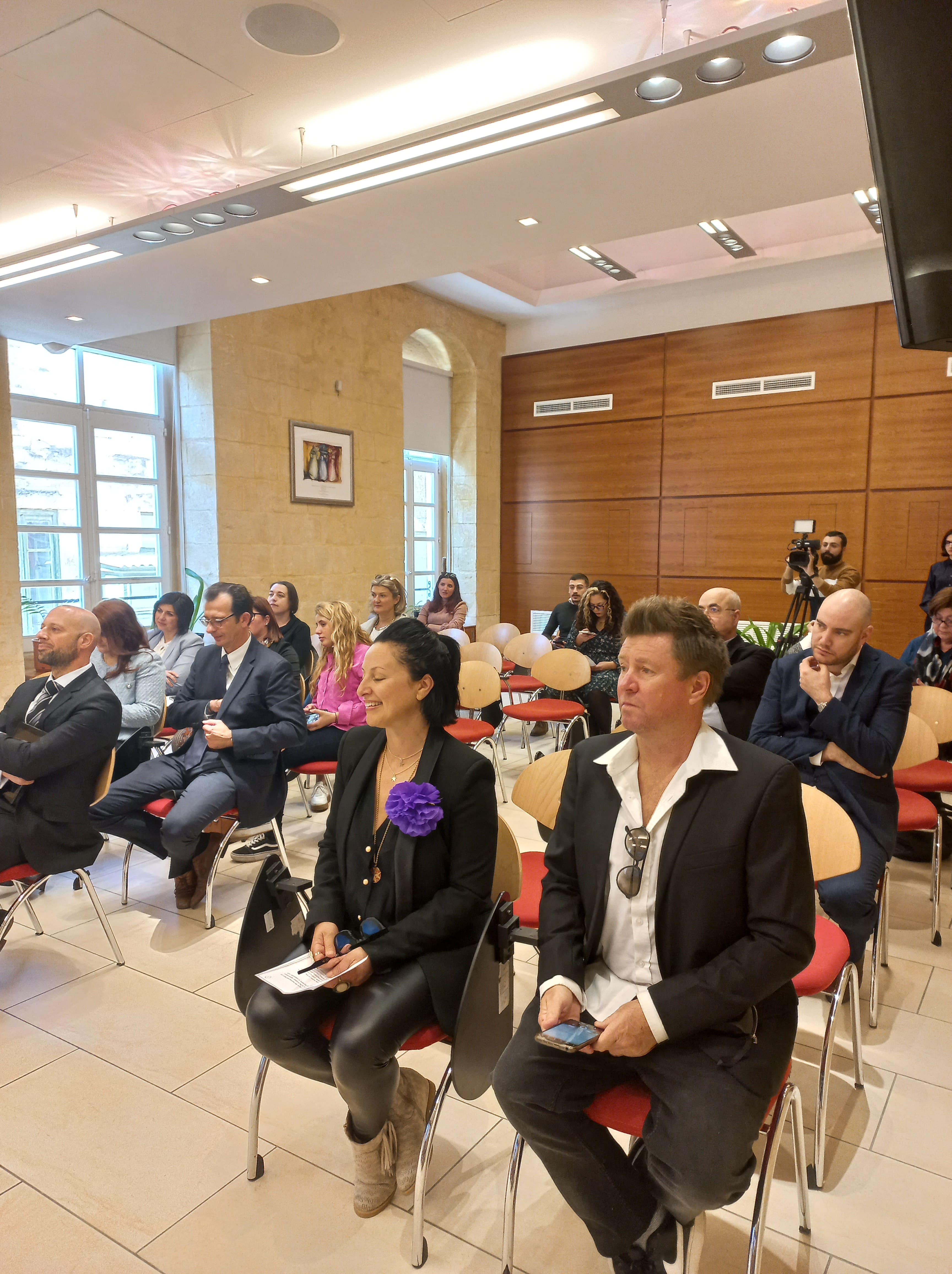 The audience at Europe House on International Women's Day 2023