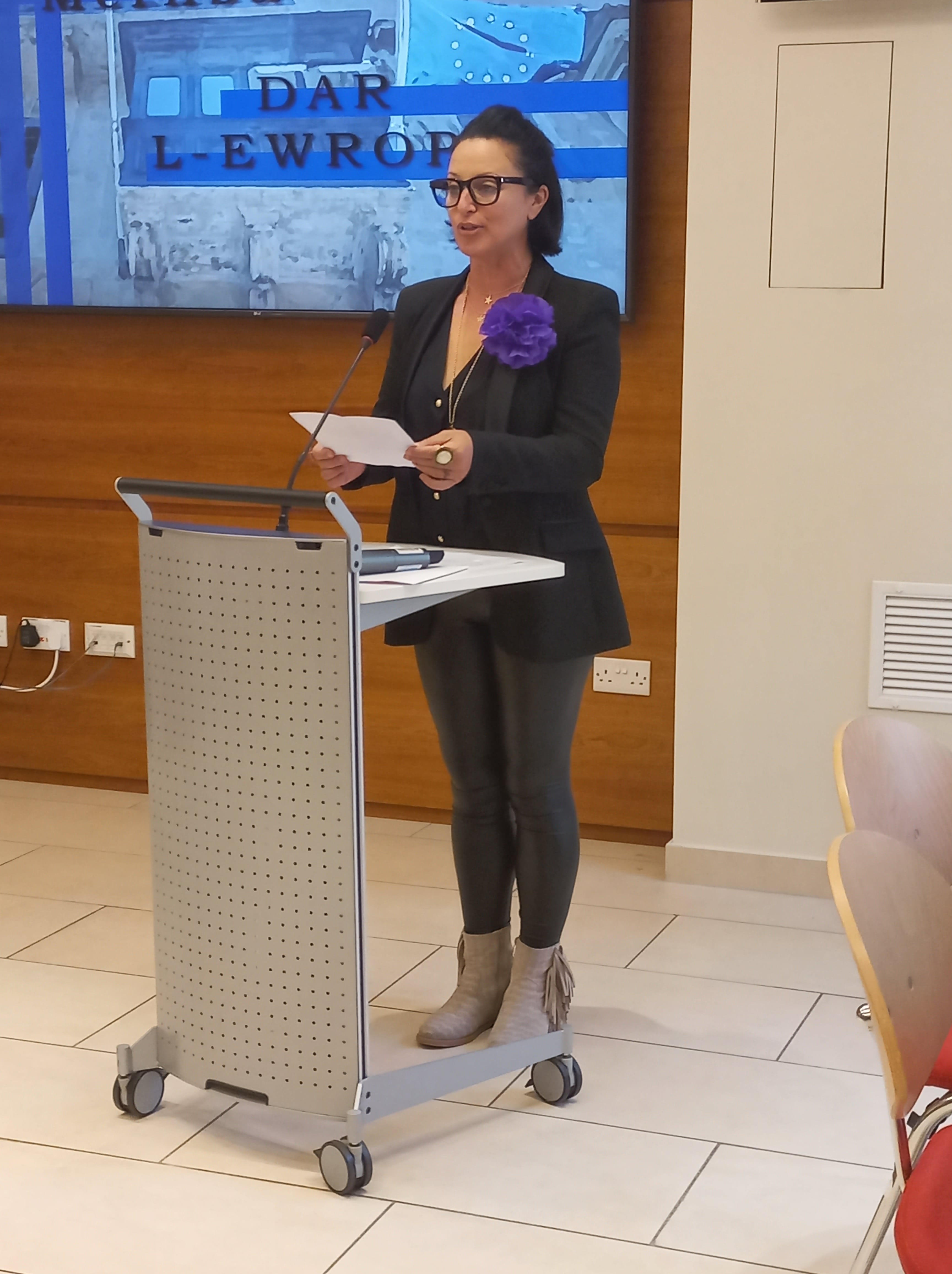 Dana Carmont at Europe House on International Women's Day 2023