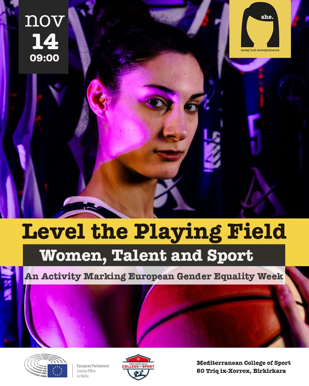 Poster for the Gender Equality Week Event organised by EPLO